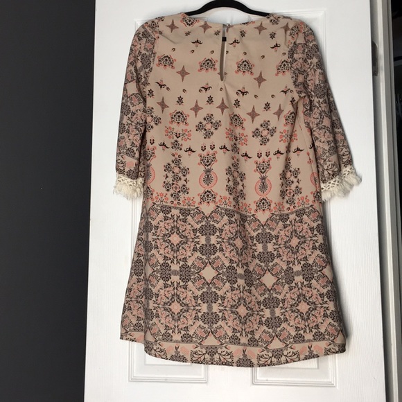 Nude colored dress with patterns! - Picture 4 of 5